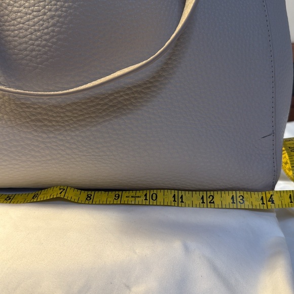 Dange Dover Allyn Leather Laptop tote bag / Bone Large 14 inches - Picture 11 of 14